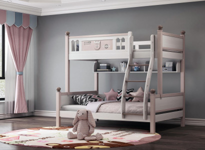 Doppelstockbett Etagenbett Hochglanz Natur Hochbett Kinderbett Etage Betten Bett